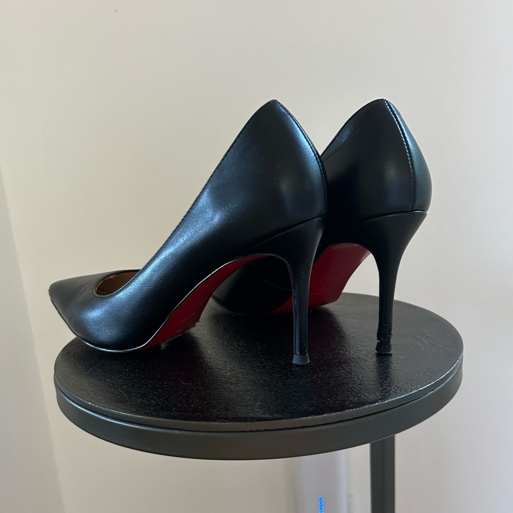 Pre-loved Louboutin Kate 85 heels - Size 37 Black